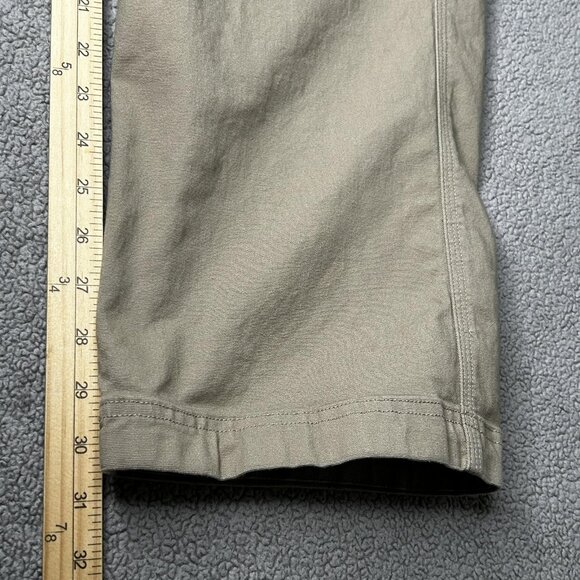 Duluth Trading Flex Fire Hose Pants Mens 34x30.5 Khaki Relaxed Fit Cargo Stretch - Picture 12 of 16